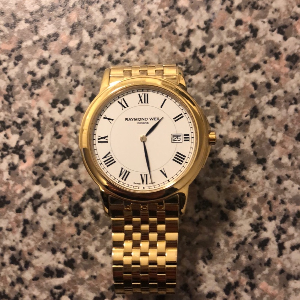 Gents Raymond Weil tradition watch yellow plated